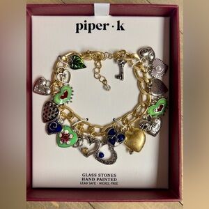 Viral Piper K Heart Charm Bracelet!!